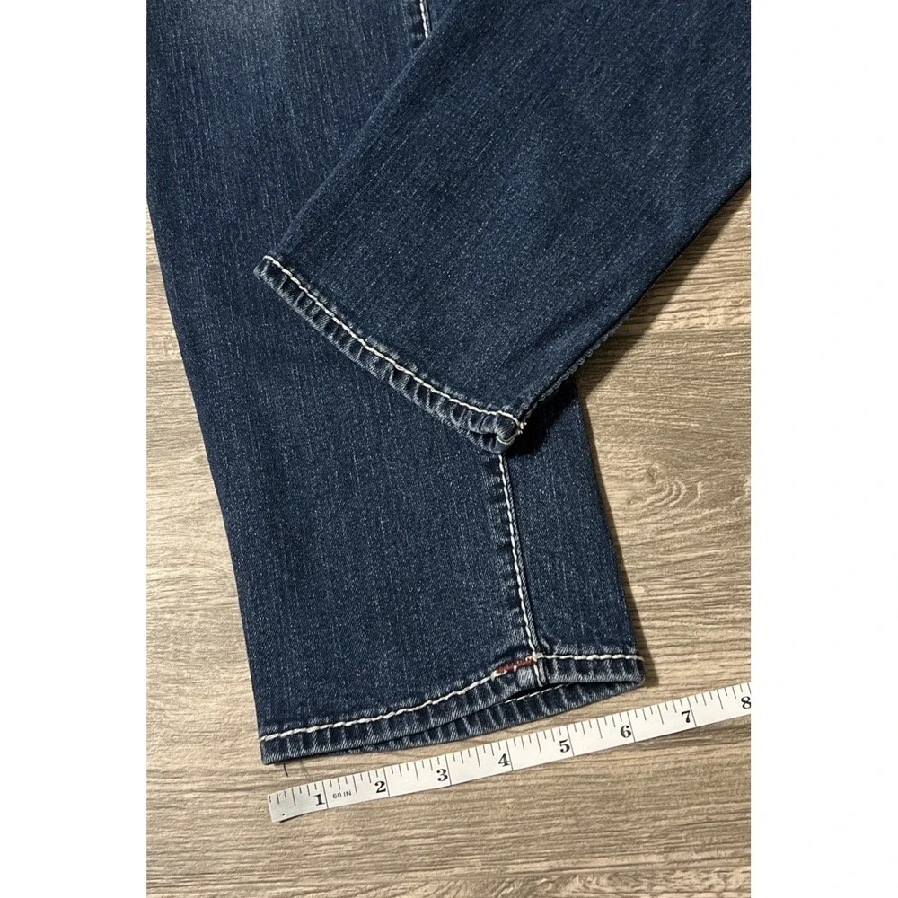 True Religion Men's Rocco Big T Flap Relaxed Skinny Mid Rise Jean SZ 30 (31x30)